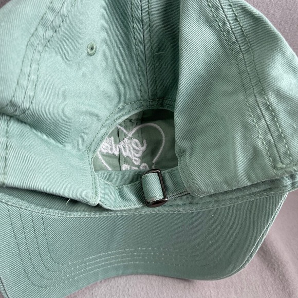 American Eagle Hat Womens One Size Green Strapback Cap Adjustable Embroidered - Picture 9 of 10